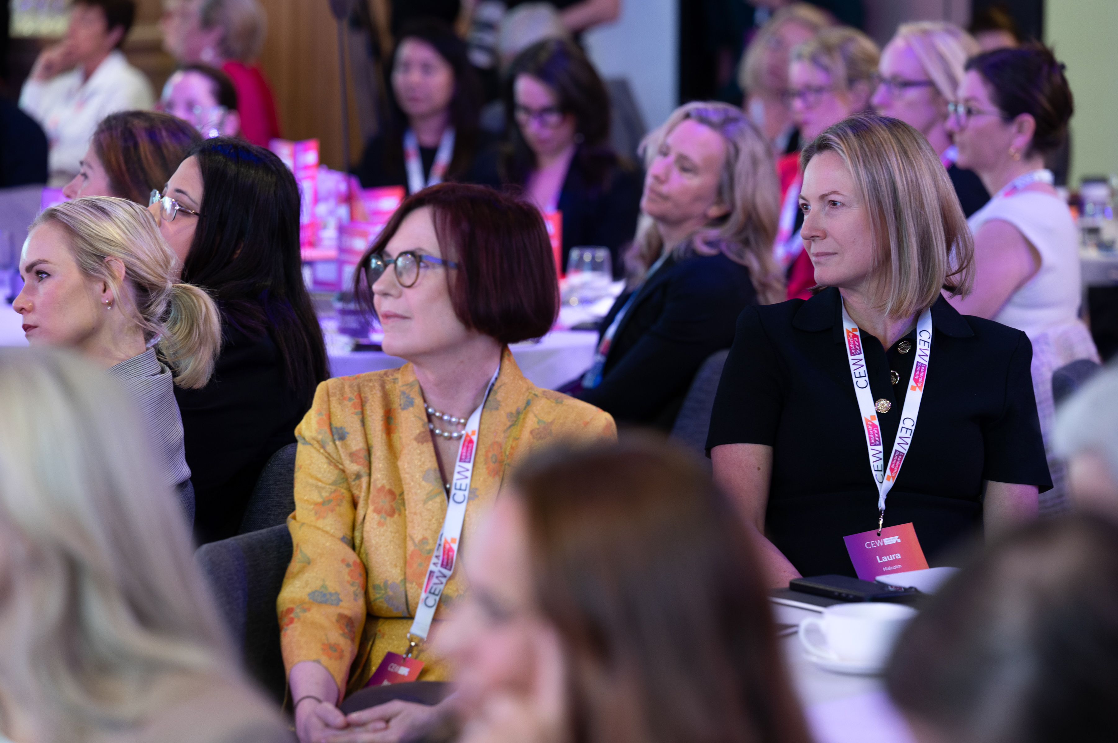 CEW members in conversation at an event