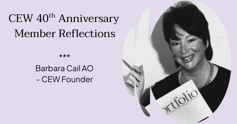 Founder Story: Barbara Cail AO