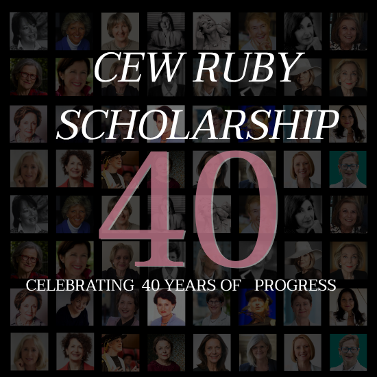 CEW 40th Anniversary Ruby Scholarship